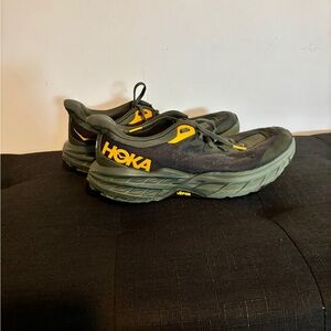 Hoka Athletic Shoes in Charcoal grey and Orange